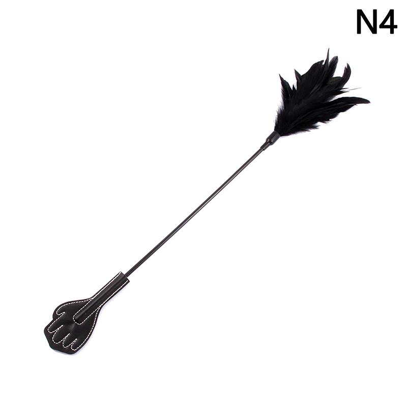 Feather Pu Leather Paddles Whip Spanking Flogger Role Play Horse Riding For Fun Sex Toys Adult Sex Toys