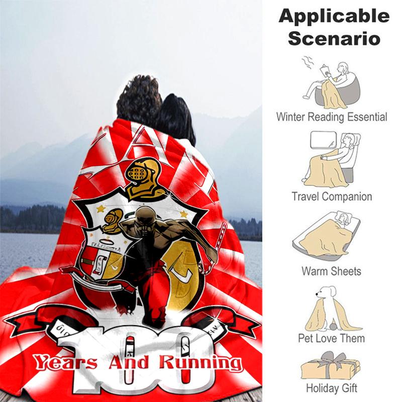 1pc Blanket Kappa Alpha Psi Print Design, Lightweight Blanket for Sofa, Bed- Soft &Warm, Gift for All Seasons like Christmas, Halloween