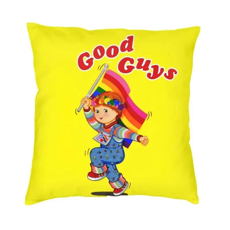 Good Guys Carpenter Cushion Cover Sofa Living Room Cartoon Child's Play Chucky Doll Square Pillow Cover 45x45cm