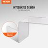 Acrylic Coffee Table, C-Shaped Clear Acrylic End Table, 16.3 inch high Transparent Acrylic Side Table, for Coffee, Drink, Food, Snack used in Living