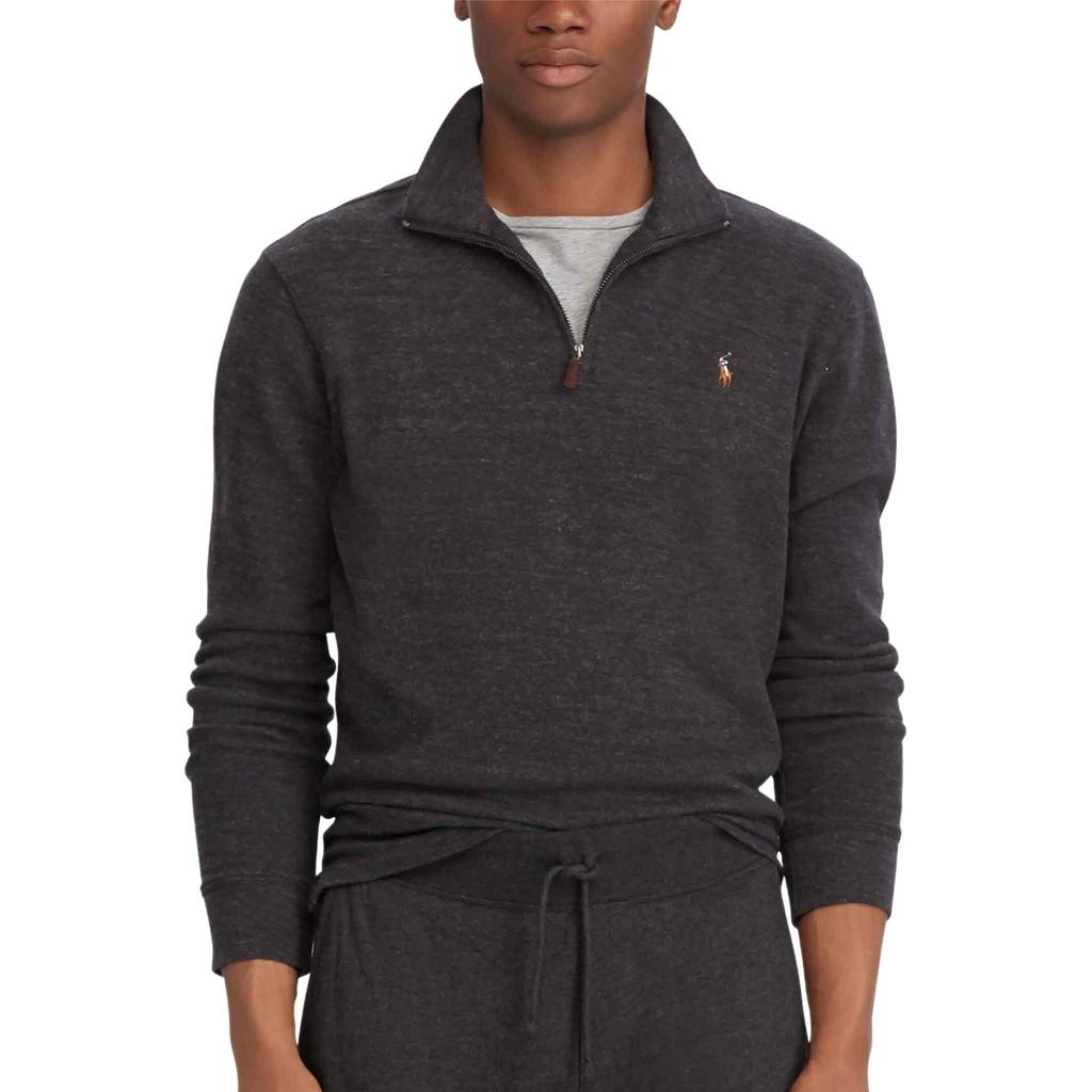 Polo Ralph Lauren Pony Embroidered Half-Zip Long Sleeve Sweatshirt Men sweatshirt 710671929026