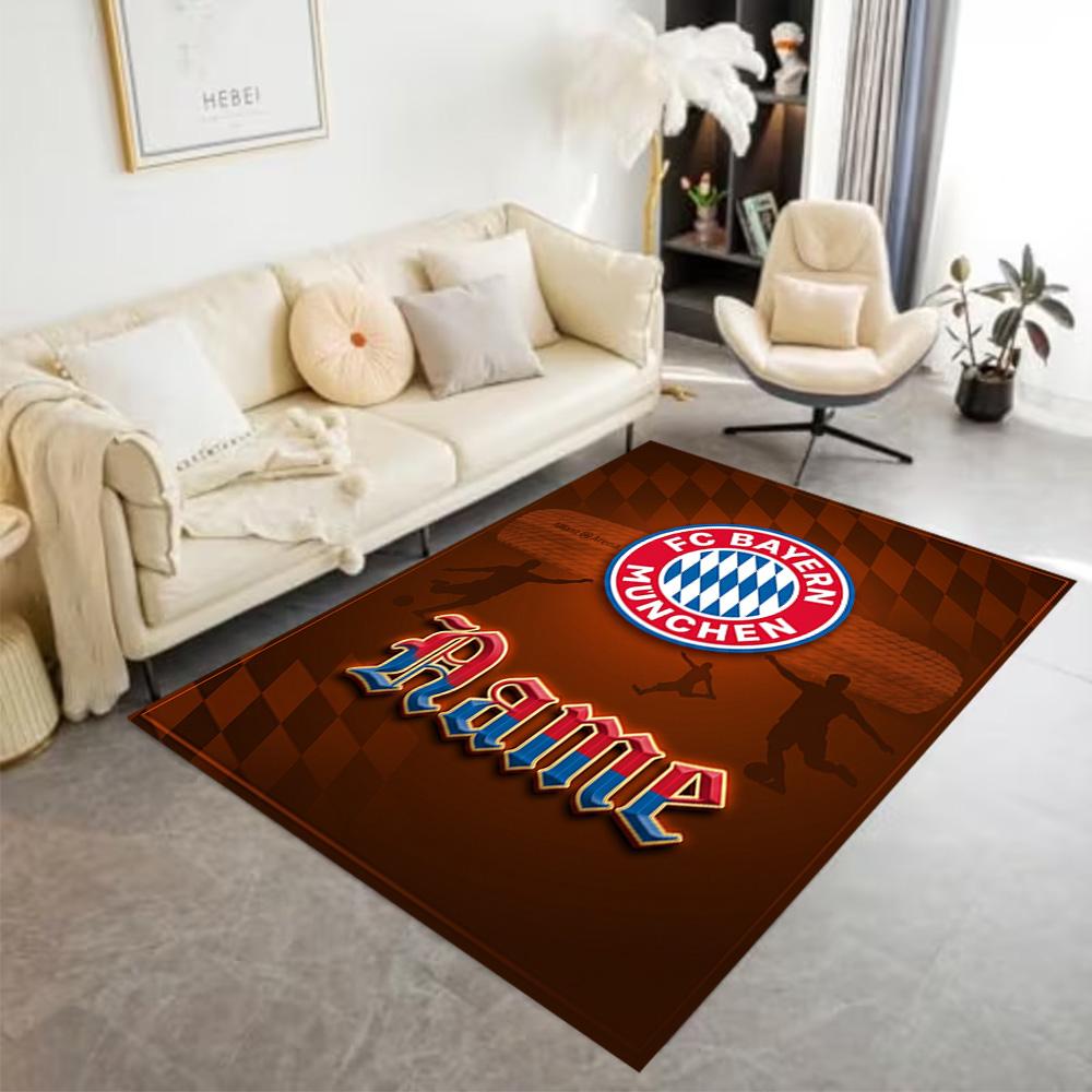 Bayern Munich Fire Art Floor Mat Perfect for Balcony Study room Kitchen Hallway Antislip Carpet Decorate Offices Spiritual Gift