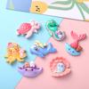 10 Pcs New Cute Cartoon Marine Animal Series Dolphins Resin Scrapbook Diy Jewelry Children Gift Hairpin Accessories A82