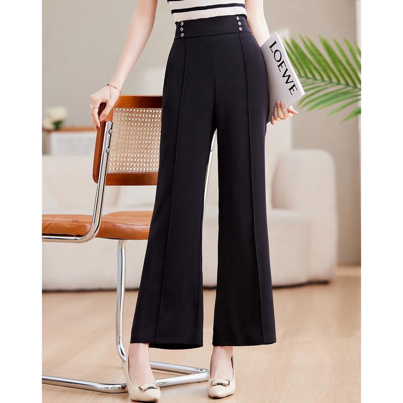 

Paster Drape Elastic Waist Wide-Leg Casual Pants 4XL
