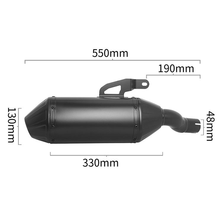 FIRE TORCH fits Triumph Scrambler400X, Speed Four 400 exhaust tail.