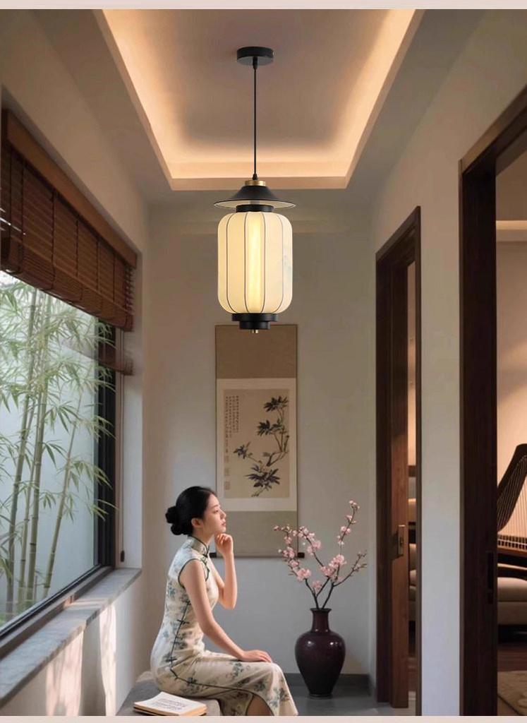 2026 Song Dynasty Aesthetic Pendant Light for Hallways, Dining Tables, and Tea Rooms