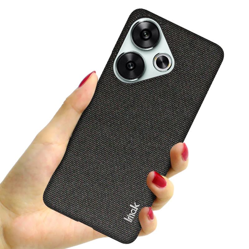 IMAK Ruiyi Series for Xiaomi Poco F6 5G/Redmi Turbo 3 5G Case Fabric Texture Leather+PC Phone Back Cover