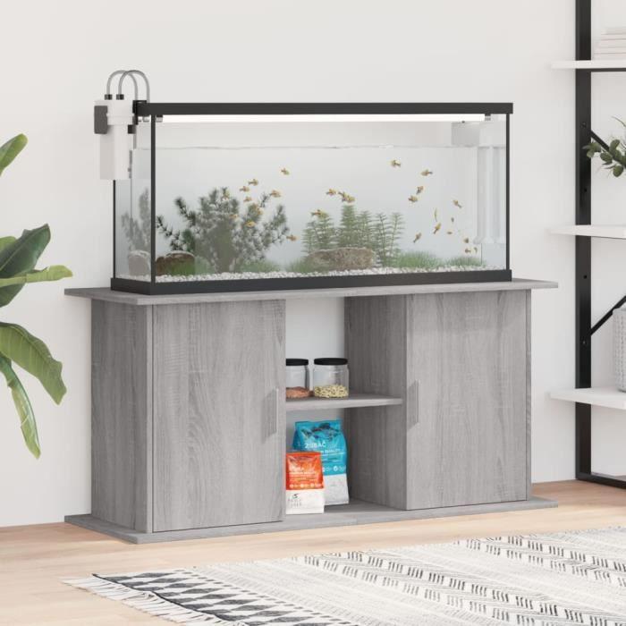 VidaXL Aquarium Stand Sonoma Grey 121x41x58cm Engineered Wood 833621