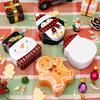 Christmas Candy Box Cartoon Santa Claus Snowman Penguin Chocolate Cookies Snacks Treat Gift Storage Iron Container Party Favors