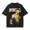 Retro Invincible Cartoon Comic Washed New Arrival Mens Women Clothes Tee Shirt Homme Graphic T-Shirts Men Women Tshirt for Men Women Ropa