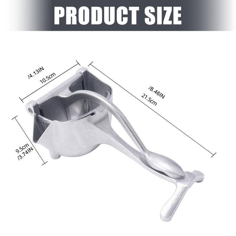 Metal Manual Press Juicer For Lemon Pomegranate Juice With Efficient Separation Ergonomic Handle Juice Extractor