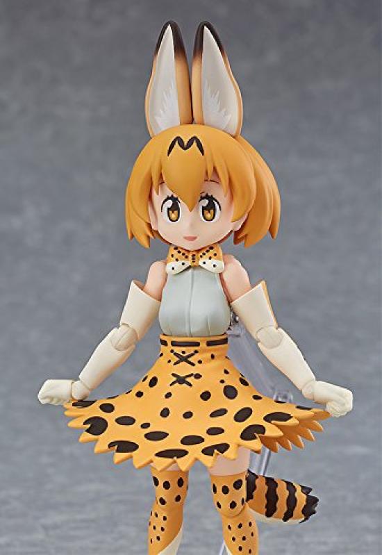Figma Kemono Friends Serval bemalte bewegliche Figur, nicht maßstabsgetreues ABS und PVC
