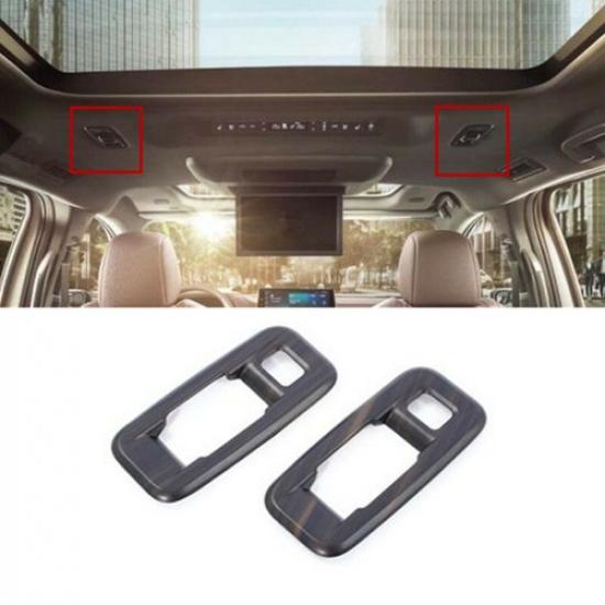 Wood Grain Rear Reading Light Lamp Frame Cover Trim For Toyota Sienna 2021-2023