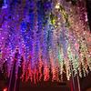 Artificial Wisteria Vine Purple Fake Flower Garland Green Leaf Rattan for Wedding Home Decor