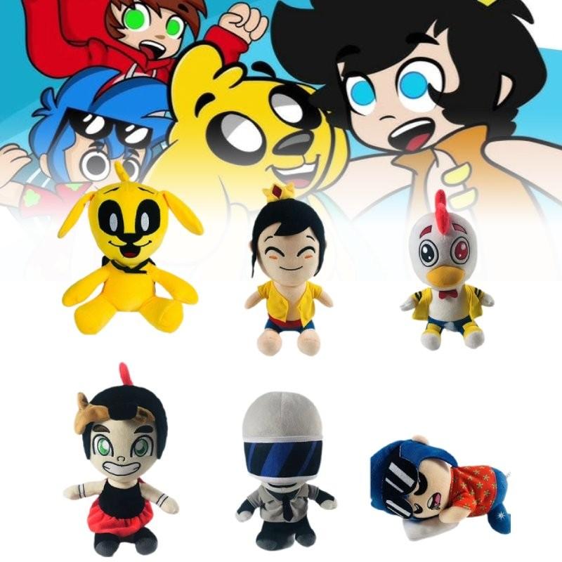 Adorable Mikecrack Yellow Dog Rooster Mask Plush Toy 25cm Soft And Comfortable For Kids