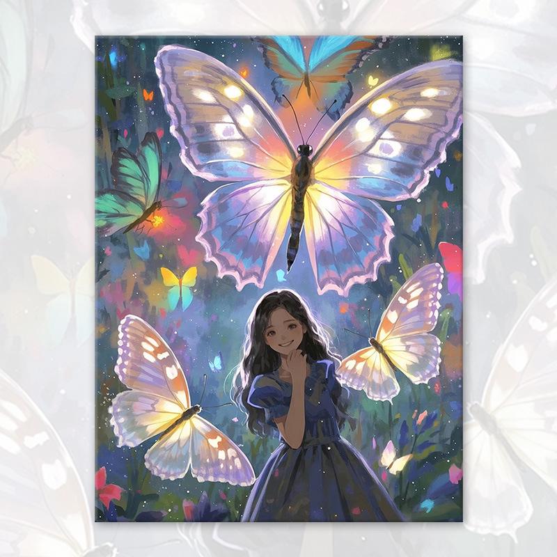 

Butterfly Girl DIY Acrylic Oil Painting Kit 2025 30*40 cm