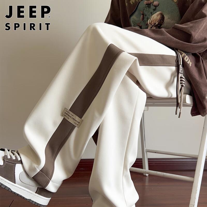 JEEP SPIRIT Men's Loose Straight-Leg Casual Sweatpants