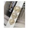 5pcs Creative Magma Pattern Buttons Luxurious Transparent Resin Shank Buttons Apparel Accessories