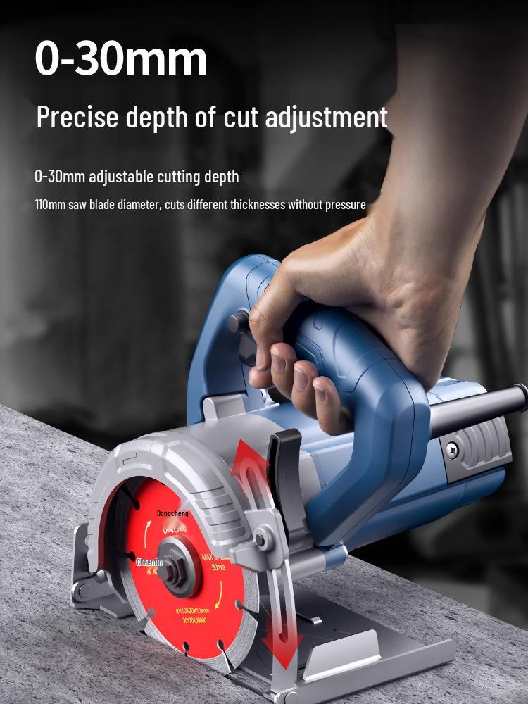 220V Handheld Electric Cutting Saw for Stone, Tile, Marble, and Concrete