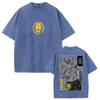 Escanor I Sette Peccati Capitali T-shirt Grafica Manga Vintage Lavato Oversize T-shirt Uomo Donna Abbigliamento