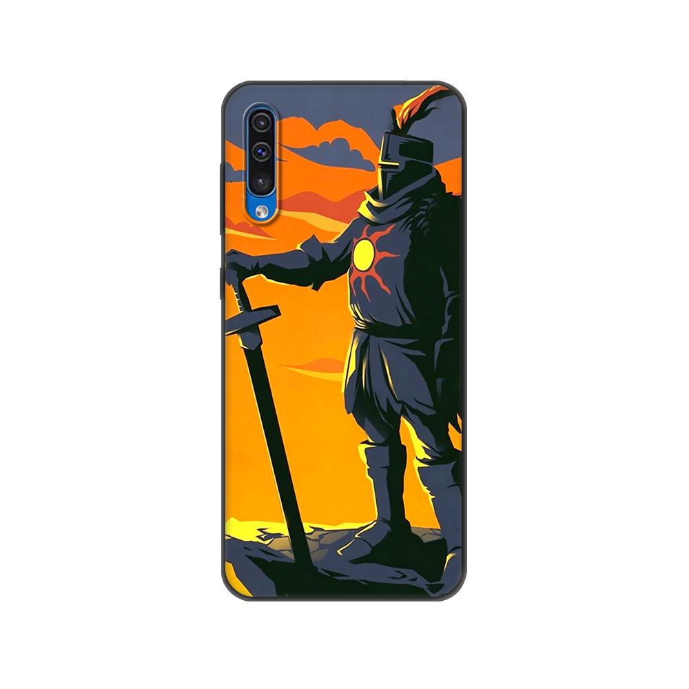 Black Tpu Case For Samsung Galaxy A50 50S A30S A10 A01 A11 A21S A31 A41 A51 A71 M21 M30S S10 LITE Praise the Sun Dark Souls