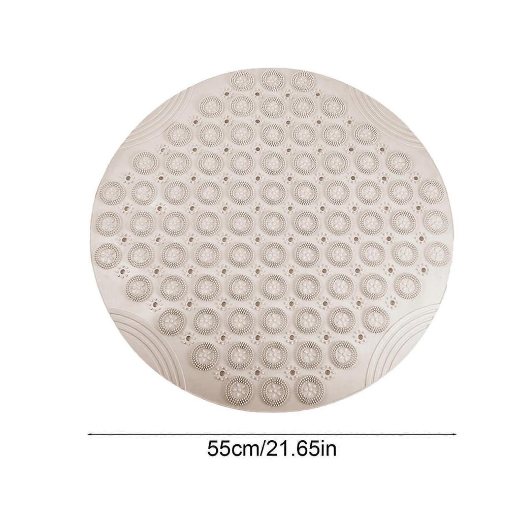 Round Bathroom Slip-Proof Shower Mat, Waterproof Floor Mats, Anti-Slip Bathtub Mats for Safe and Comfortable Bathing