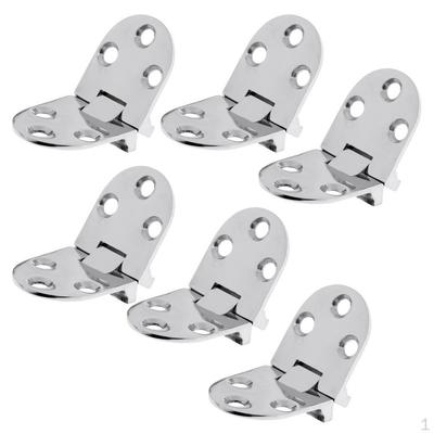 6pcs Premium 316 Stainless Steel Marine Boat RV Yacht Cabinet Cupboard Strap Hinge Door