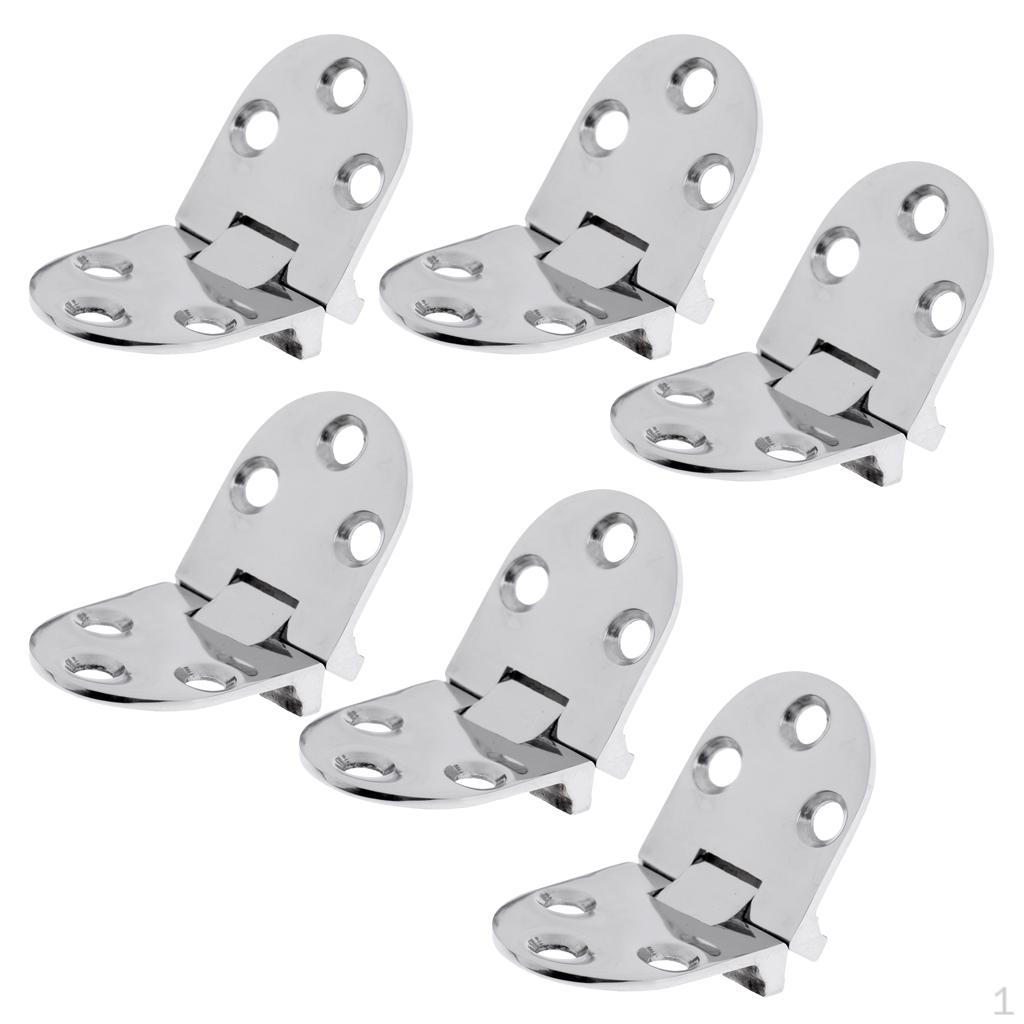 

6pcs Premium 316 Stainless Steel Marine Boat RV Yacht Cabinet Cupboard Strap Hinge Door