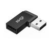 USB 3.2 90 Degree Male to Female Connectors for Protecting Device Port in Tight Space in Computer Connection