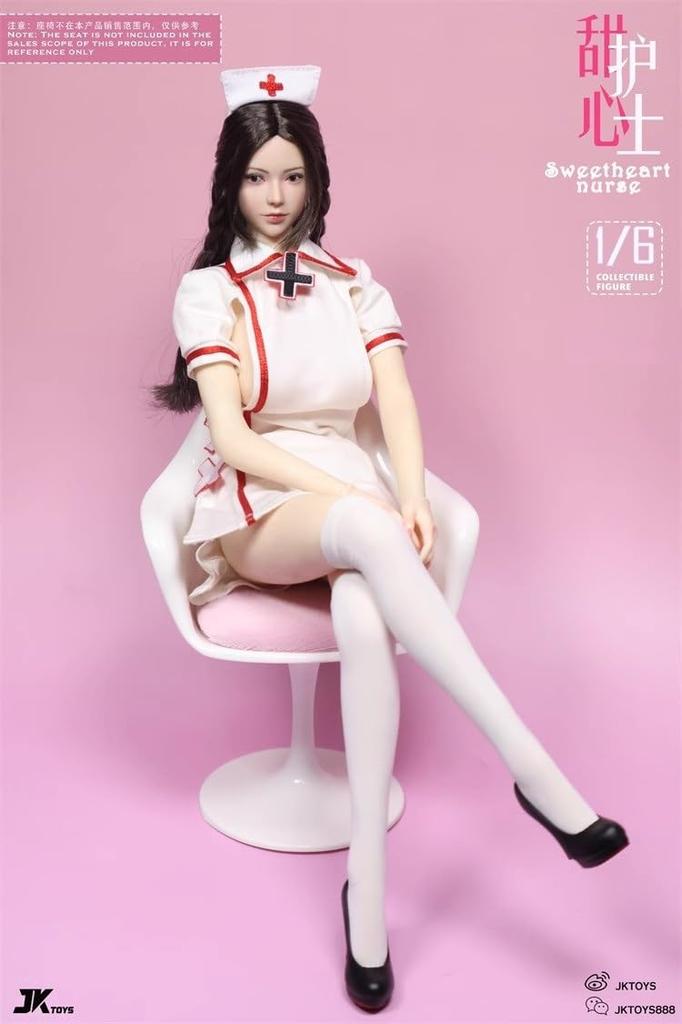 Maßstab JKTOYS Sexy Modisches Honey Krankenschwester Uniform Set für Actionfiguren und Körper Nicht [TOYBARJAPAN] 1/6 K-004B (Kopf enthalten)