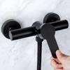 304 Stainless Steel Bathroom Shower Faucet Wall Mounted Triple Tub Faucet Hot and Cold Water Mixing Valve Faucet