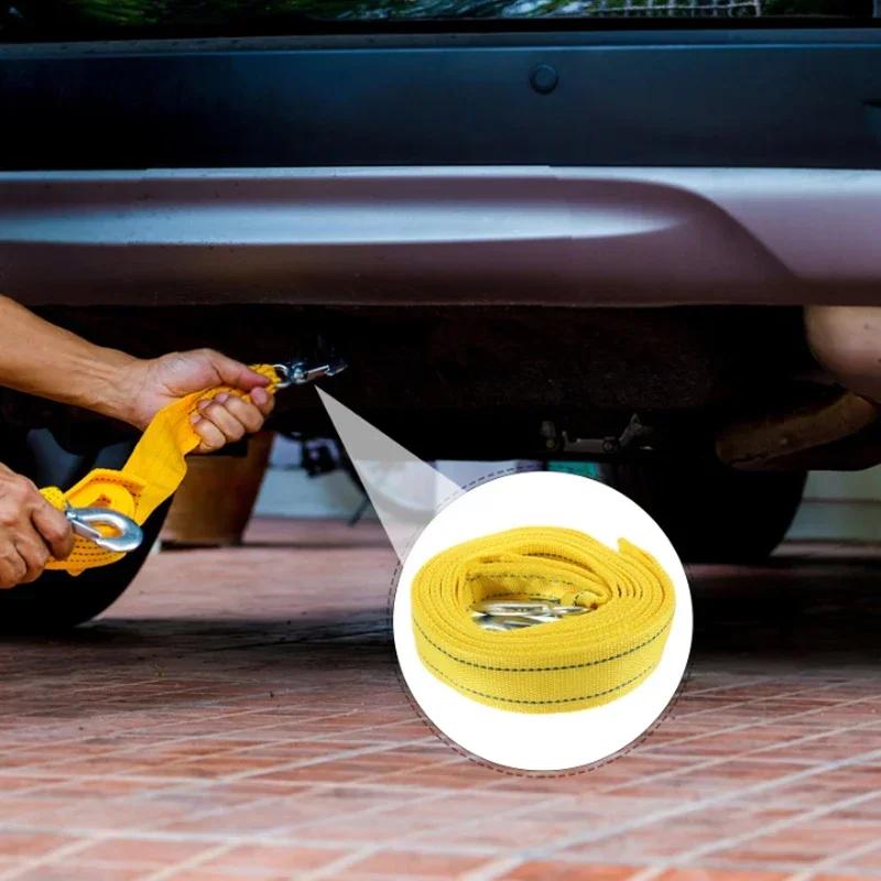 Universal Trailer Rope Car Motorcycle Trucks Nylon Super-powerful Towing Pull Rope Strap Hooks Outdoor Emergency Car Accessories