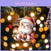Car Cartoon Acrylic Ornament With Santa Claus Design For Decoration Vehicle