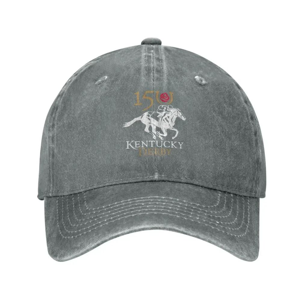 Kentucky Hat Derby Cap Adjustable Washed Casual Dad Hat Novelty HipHop Hat Fashion Trucker Hats for Unisex Women