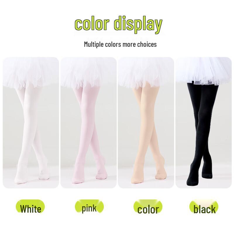 MaoRen Girls' Anti-Slip Dance Tights