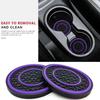 2pcs Car Water Coasters for Automobiles General Motors Cup Holder Coasters Anti-slip Dust-proof Internal Protective Pads