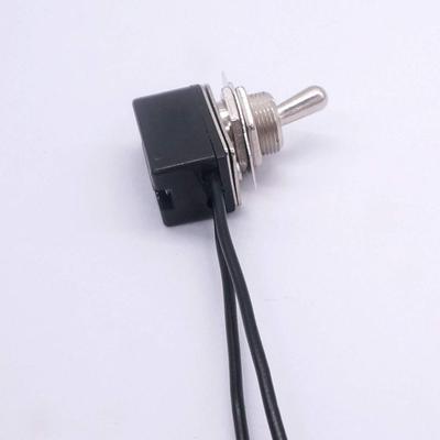 Durable Mini Toggle Switch 2 Pin AC 6A/125V 3A/250V Toggle Rocker Switch with 5''Leads ON/Off Latching Car