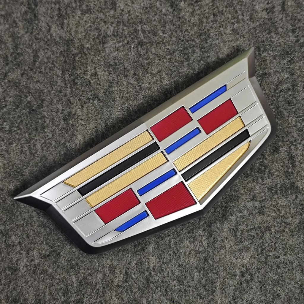 Metal New Car Front Hood Grille Emblem Rear Trunk Badge Cover for Cadillac CT4 CT5 XT5 XT6 XTS ATS-L Sticker Accessories