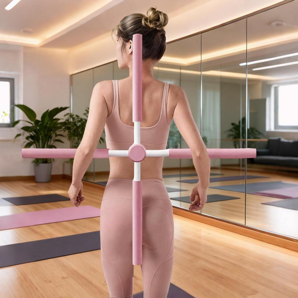 Yoga Stick Ergonomic Fitness Stick Neck Hump Corrector Rod Yoga Hunchback Corrector Extendable Stick Yoga Deportment Corrector