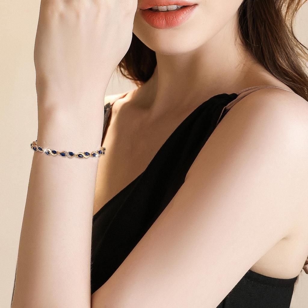 Infinity bracelet for 18k birthday infinity tennis women, gold, crystal, popular, stylish, jewelry, birthstone, bangle, present, bracelet, bracelet,