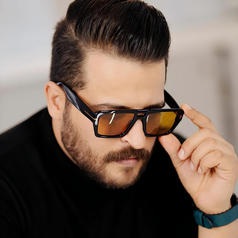 Women's sunglasses, square T-shaped sunglasses, men's and women's fashion sunglasses
