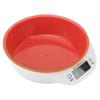 Pet Food Scale Bowl Cat Dog Digital Kitchen Food Weighing Bowl for Pet Food Baking CookingRed