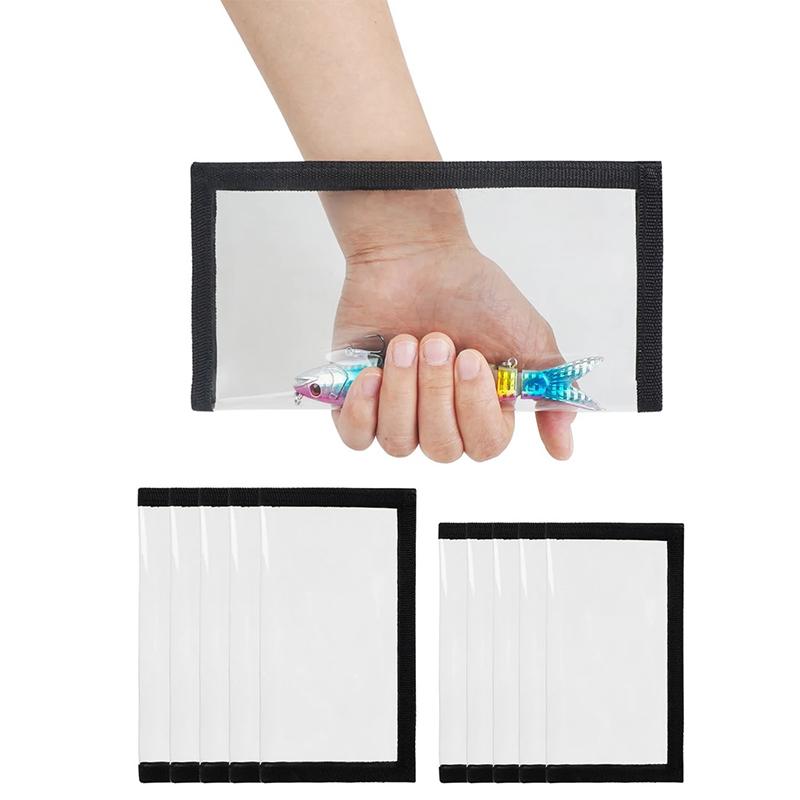 2Pcs Fishing Lure Wraps Covers Fastener Tape Fishing Bait Holder Durable Fishing Hook Covers Lure Wrap Protector Gear