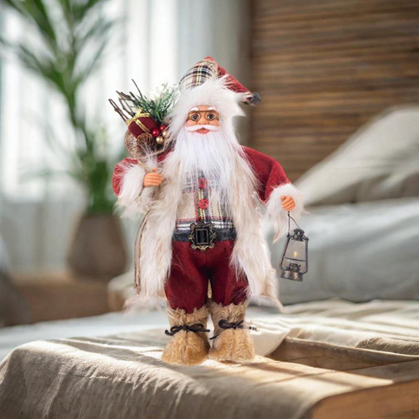 

Фигурка Санта-Клауса Рождественская кукла Центральная часть стола Декоративная фигурка Украшение для 30cm