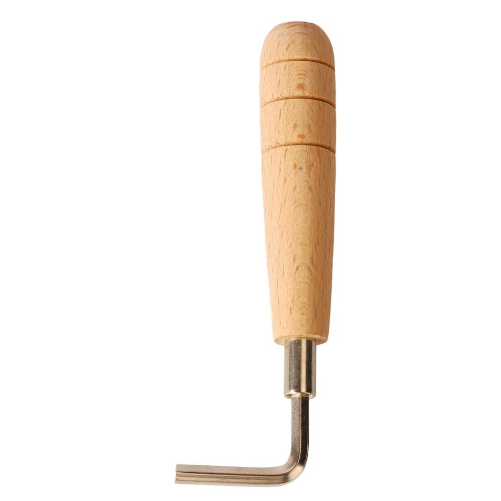 Portable Guitar Wrench Wood Handle Spanner for Guitar Bridge Height Saddle Position Adjustment