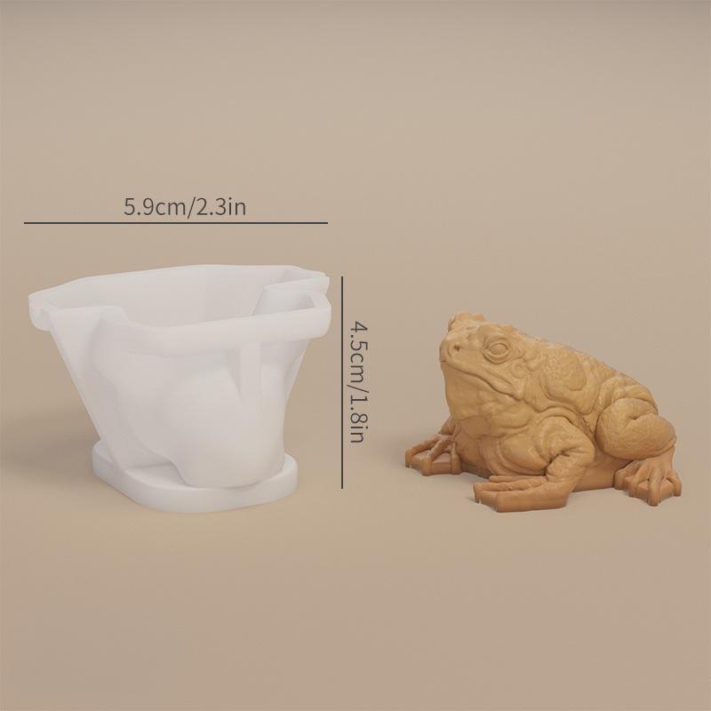 

DIY 3D лягушка жаба силиконовые формы для свечей животные поделки формы домашний декор only mold