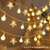 Solar Powered LED String Lights Outdoor Camping Garden Decor Christmas Party Warm White Star Shape Fairy