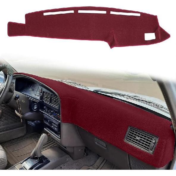 Dashboard Cover Dash Cover Mat Pad  Fit For Toyota 4Runner Pickup Truck 1989 1990 1991 1992 1993 1994 1995(89-95 Black)
