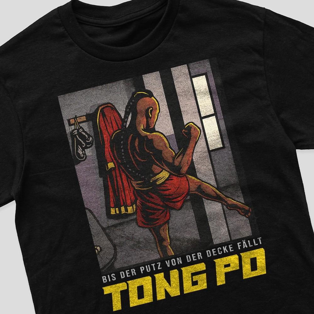 

Vintage Retro Kickboxer Tong Po T Shirt Until The Cleaning Fell From The Ceiling 80s 90s 3XL