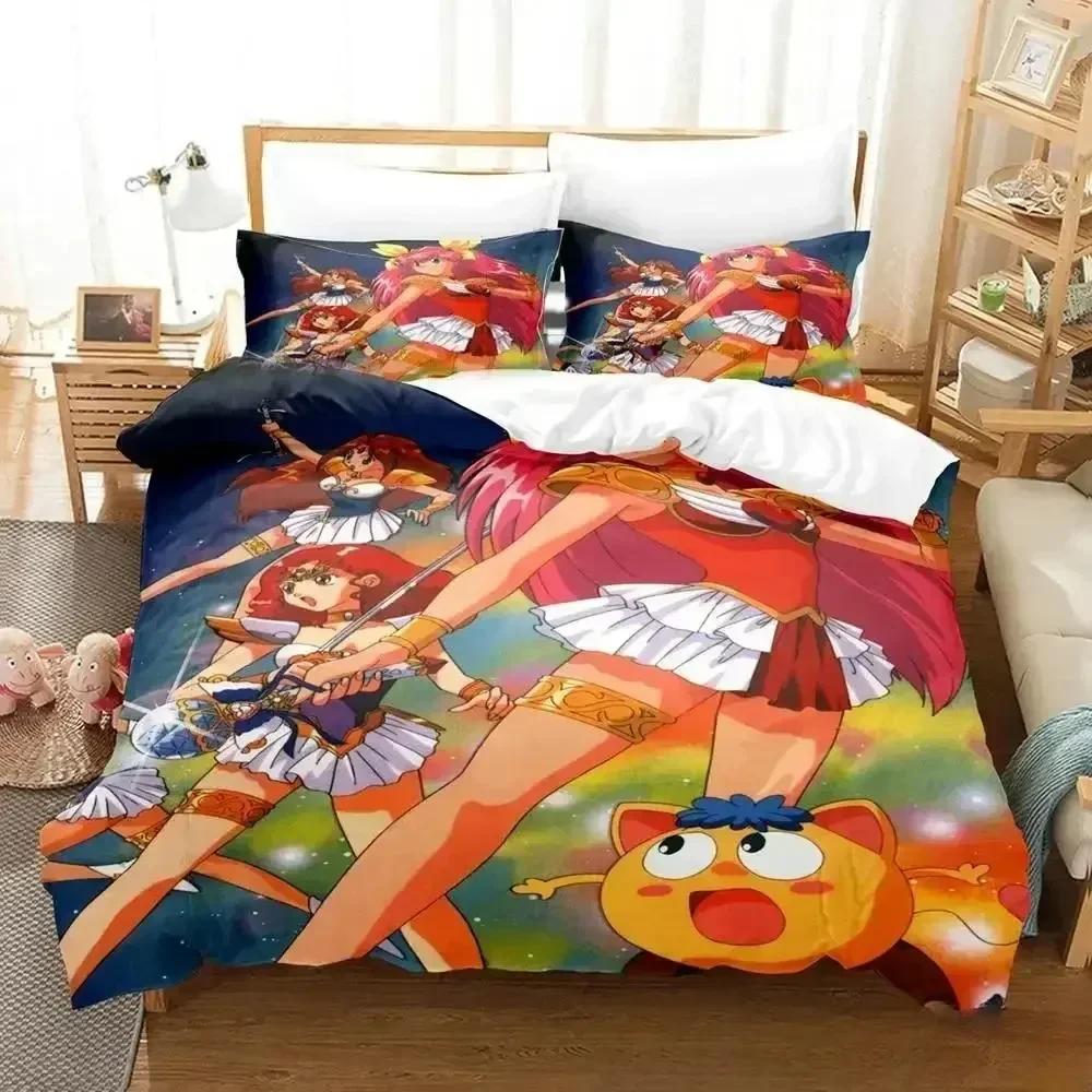 Comforter Print Anime Wedding Peach Bedding Set Bed Set Comforter King Queen Size Boys Adult Bedding